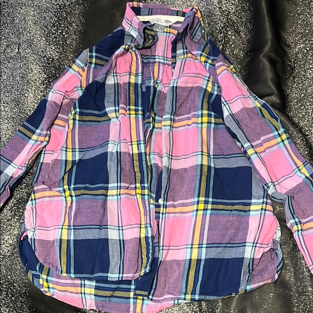 Old Navy Multicolor Plaid Shirt